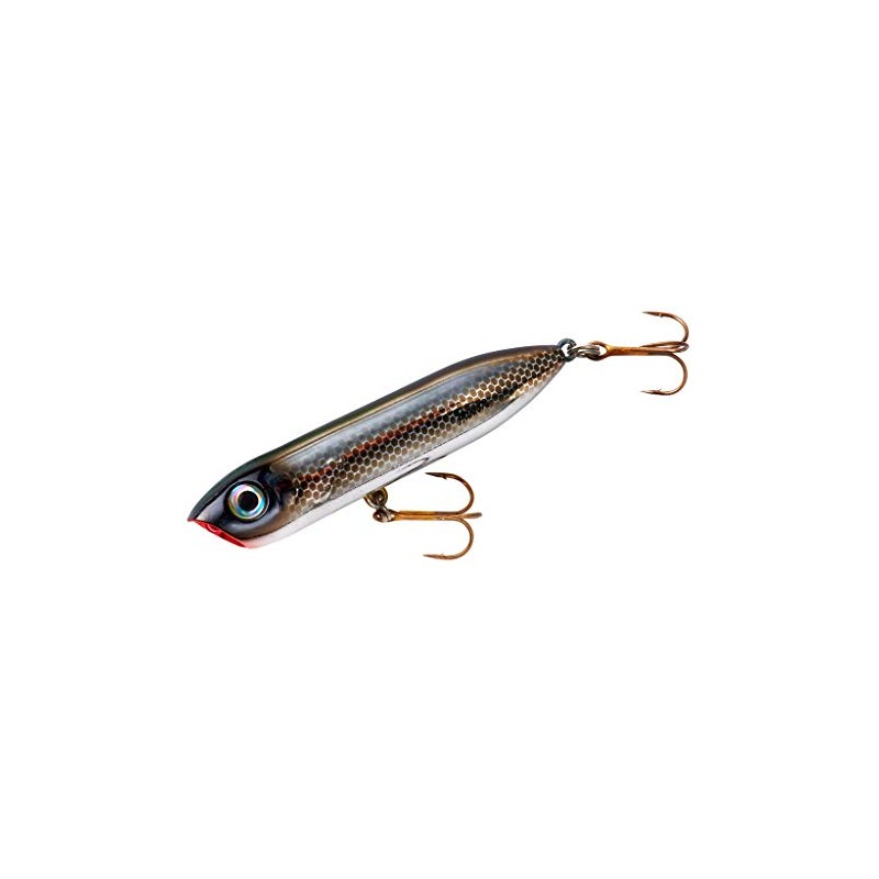 Heddon Chug'n Spook Junior Fishing Lure, Black Shiner, (1/2 oz)