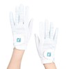 FootJoy Women's Golf Gloves, Staycool EX, Ambidextrous, White/Blue, 8.3 inches