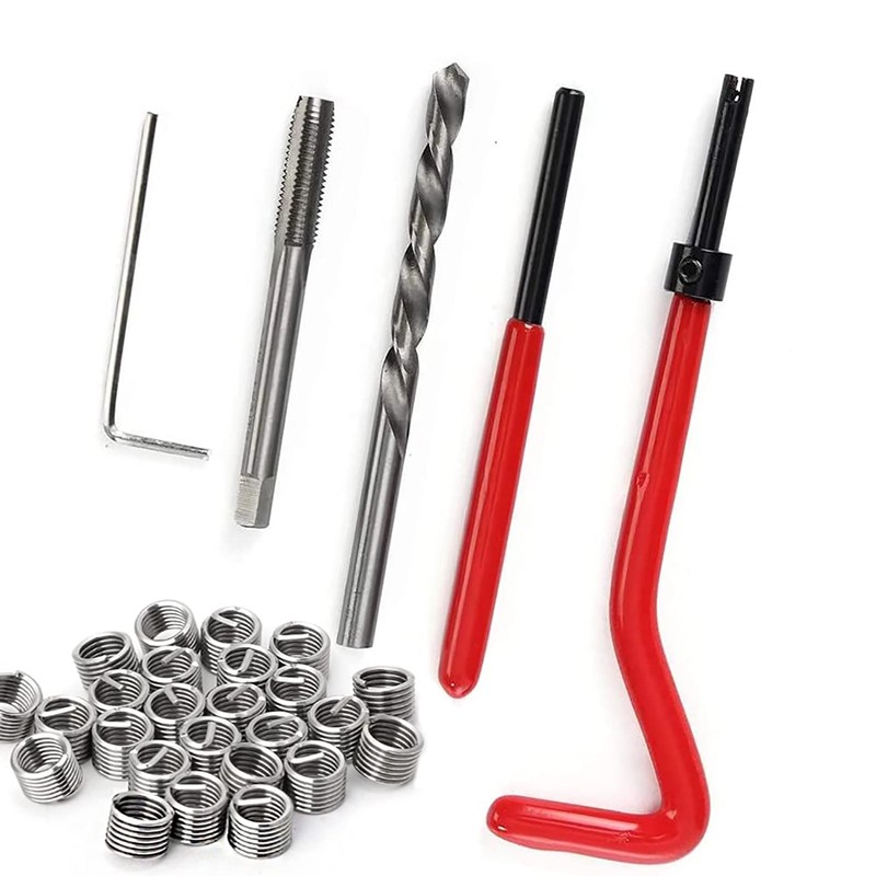WANGCL 30PCS Thread Repair Kits M6 Helicoil Kit Thread Inserts