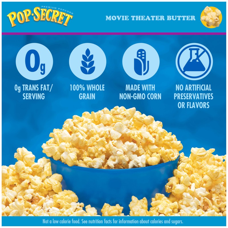 Pop Secret Microwave Popcorn, Movie Theater Butter Flavor, 3 Oz