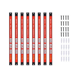 CooFel Magnetic Tool Holder 18 Inch 8 Pack Heavy Duty Magnet Tool Bar Strip Rack Wall Mount Red