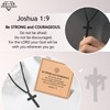 PINKDODO Mens Cross Necklace for Men Baptism Christening Religious Christian