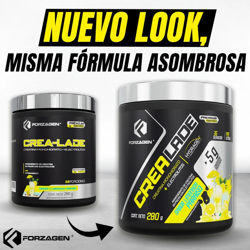 Forzagen Crea-lade Creatina Con Electrolitos Limonada 280 g