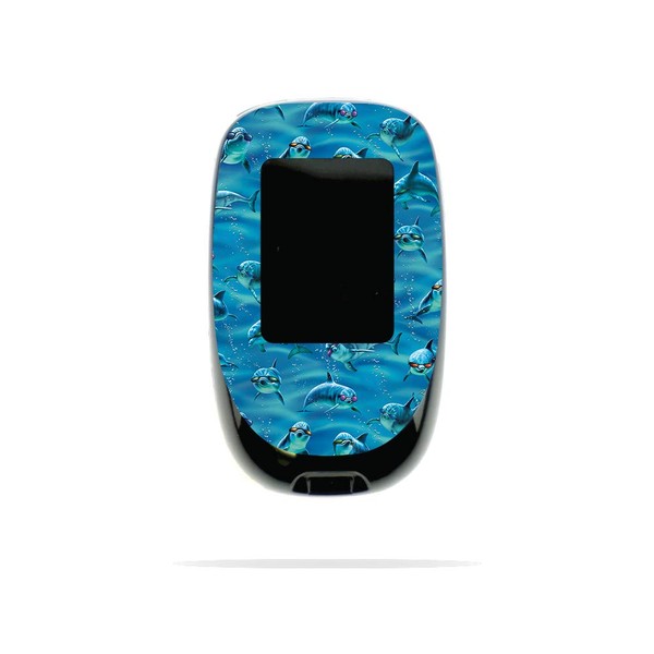 MightySkins Skin Compatible with Accu-Chek Nano - Dolphin Gang |