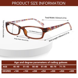 NORPERWIS Reading Glasses 6 Pairs Stylish Color Readers Fashion Glasses for Reading Men & Women (6 Pack Mix Color, 6.00)