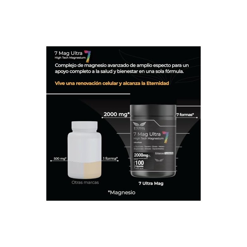 ETERNAL NUTRITION Seven Mag Ultra: Magnesio Complex 7 en 1