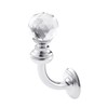 Mgoodoo Crystal Wall Hook, Silver Curtain Holdbacks Glass Window Dapery