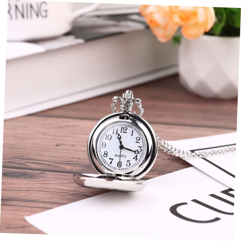 Gatuida Vintage Pocket Watch Necklace Timeless Charm for Family and