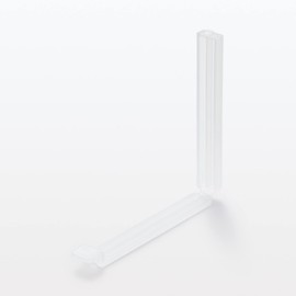 MUJI 12057086 Polypropylene Bag Fastener Clips, Translucent, Large, Width 4.7 x Depth 0.6 x Height 0.4 inches (12 x 1.5 x 1 cm), Pack of 5