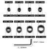 Jersvimc 8Pcs Drill Bit Depth Stop Collar Set, Drill Bit