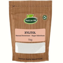 Xylitol Sweetener 1kg by Hatton Hill, Natural Sweetener, Sugar Substitute, Gluten Free, Keto Friendly, Non-GMO