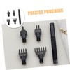 CHILDWEET 1 Set Detachable Leather Hole Punch Tool Kit DIY
