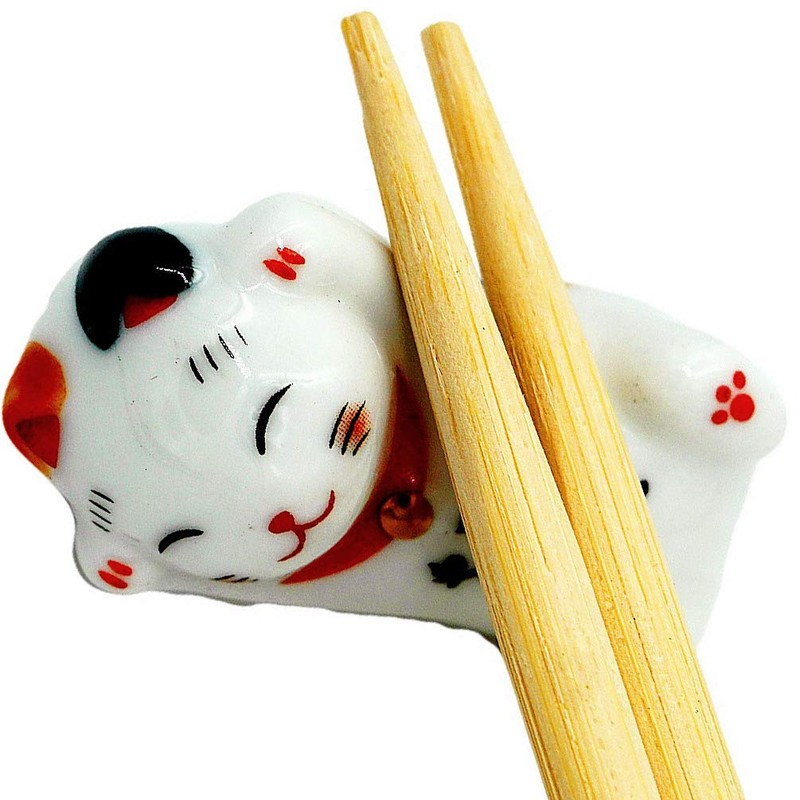 Pack of 6 Lovely Pandas Ceramic Chopsticks Spoon Forks Knives