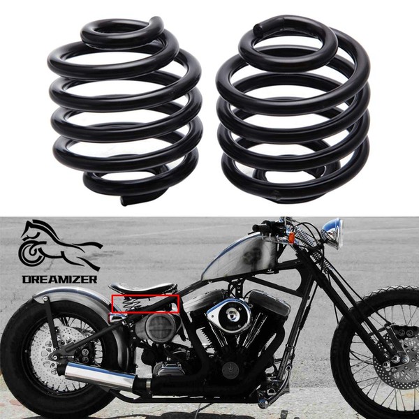 DREAMIZER 1 Pair Motorcycle Bobber Seat Springs, Custom Solo Seat