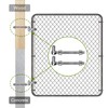Insaga 6'' J-Bolt Gate Hinge, 304 Stainless Steel J-Bolt Post
