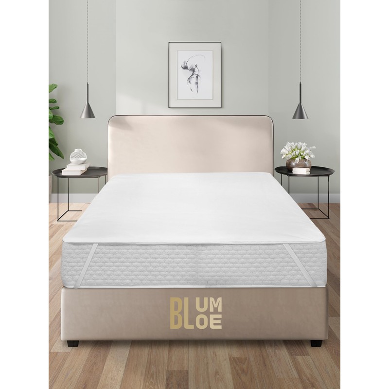 Bluome Waterproof and Oeko-Tex Certified Mattress Protector, White (140 x