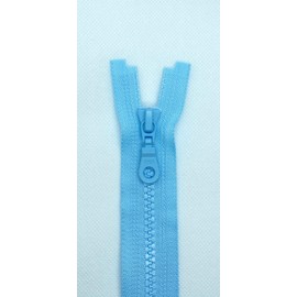 LIL YKK Zip Plastic Teeth No. 5 Medium Coarse Separable (026 Light Blue, 78 cm)