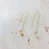 Doppel Loch Ohr Piercing, Gold Gefüllt Dangle Ohrringe, Trendy Zwei