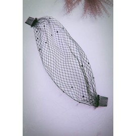 Beryuan - Tocado para mujer, diseño de jaula de pájaros, color negro