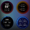 Computer Temp Monitor 2.8in Round LCD HD Micro USB Dimmable