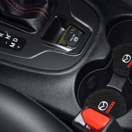 AOOOOP カーインテリアアクセサリー マツダカップホルダーインサートコースター - シリコン滑り止めカップマット マツダ3 6 CX-3 CX-5 CX-9 MX-5用 (2個セット、直径2.75インチ)