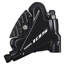 Shimano BR-R7070 Black Rear Resin Pad (L02A) with Fins, Flat Mount, High Draw Lic, No Mounting Bracket, Included/2 Fixed Bolts (for 1.0 inch (25 mm) Mounting Thickness) *When using a 6.3 inch (160 mm) rotor, ISMMAR160DDA is required. IBRR7070RDRFL