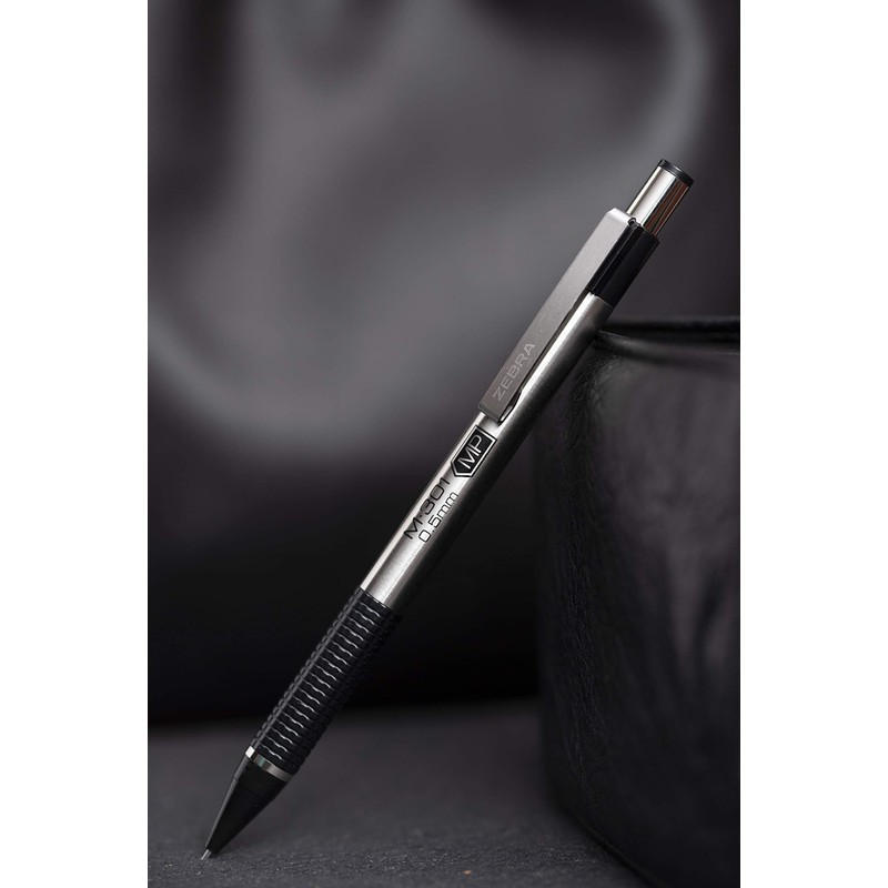 Zebra M-301 Mechanical Pencil, 0.7mm, Black, 2 Pack (54312)