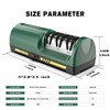 Electric Knife Sharpener for Kitchen, 3-Stage Diamond Abrasive Discs with