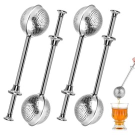4 Piezas Infusor de Te de Acero Inoxidable, Colador de Te de Bola, Colador de Te, Filtro de Especias, Difusor Espaciador de Te