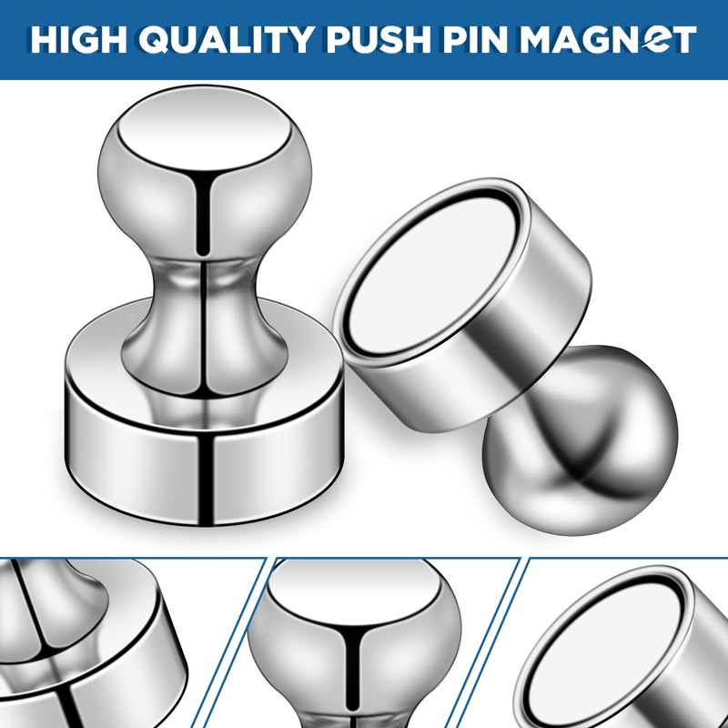 LOVIMAG Magnets for Whiteboard, 40pcs Strong Refrigerator Magnets, Neodymium Fridge