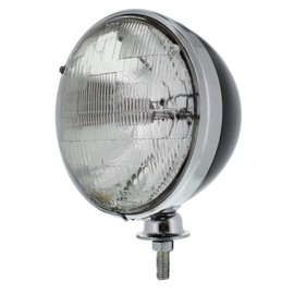 Pair Dietz 7" Black Head Light Sealed Beam Headlight Assembly Bullet