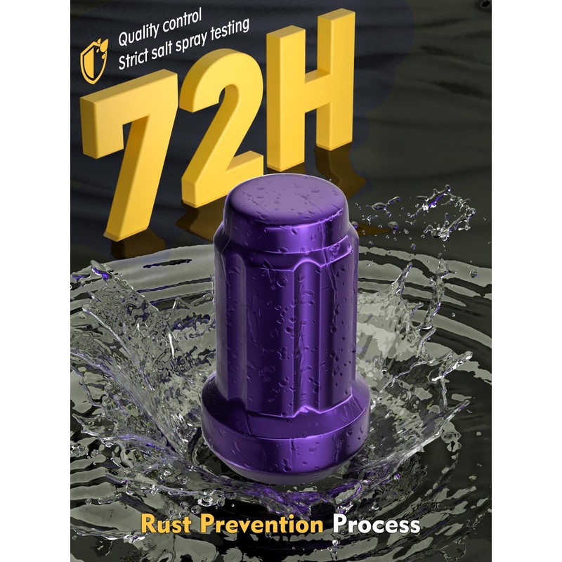 MIKKUPPA M12x1.5 Lug Nuts Purple - Replacement for 1994-2013 Chevy