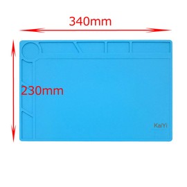Tabletop Work Mat, Insulating Mat, Heat Insulation Pad for Welding, High Temperature & Warm Air Resistance of up to 932°F (500°C), Cut Resistance, Scale of 7.9 inches (20 cm), For Disassembly & Repair of Electrical Appliances, Computers, Mobile Phones