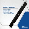 Stens 310-043 Hi-Lift Blade Compatible with/Replacement for Gravely Pro-Turn Mach