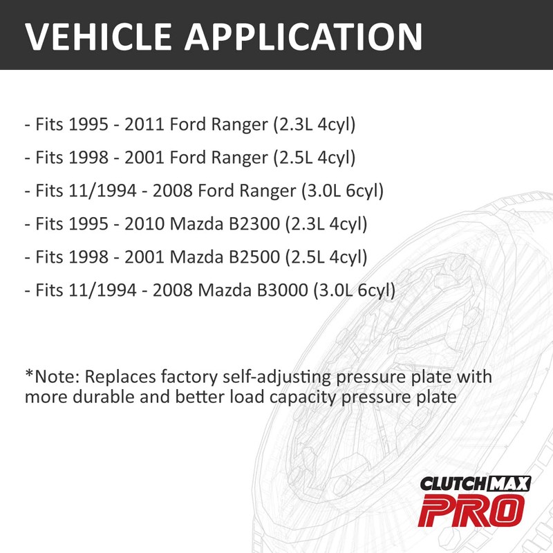 CMPRO Stage 1 Clutch Kit fits 94-11 Ranger B2300 B2500