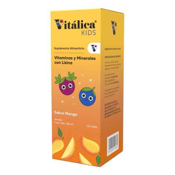 Vitalica Kids Suplemento Alimenticio Jarabe 250 Ml