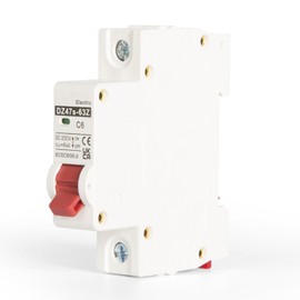 Jadeshay DC Miniature Circuit Breaker 16A 250V 1P Miniature Circuit Breaker Solar Mini Circuit Breaker DC Isolator Overload Circuit Breaker for PV System