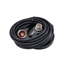 50 Ohm RF N Type to N 3.5 inch Antenna Magnet Mount Mobile with 16.4ft RG58U Cables Two Way Radio