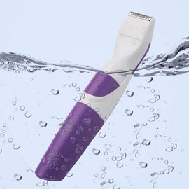 Depiladora Electrica Mujer, Recortadora de Depilación Portátil Impermeable 2 en 1, Impermeable IPX6, Recortadora Inalámbrica de Bikini para Mujer