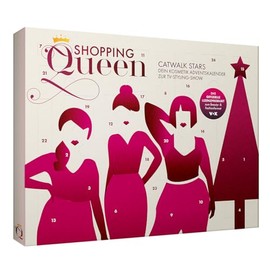 Shopping Queen Beauty-Adventskalender, Catwalk Stars Edition, 24 Kosmetik- und Accessoire-Überraschungen, Weihnachtskalender