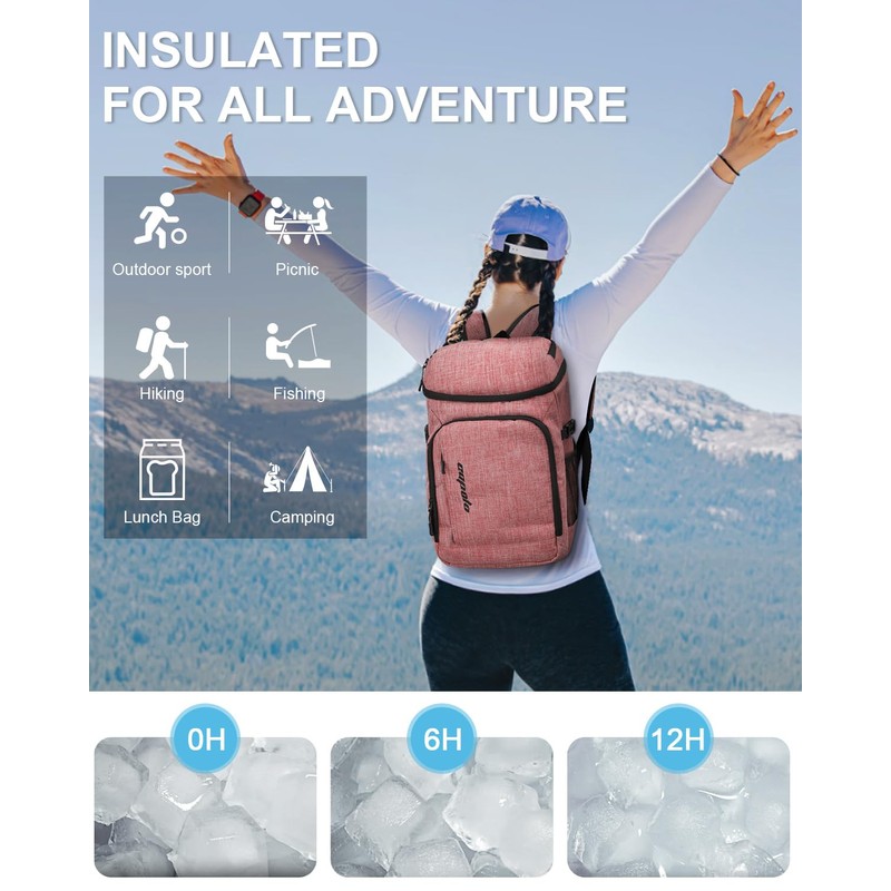Capolo Cooler Backpack Insulated Waterproof for Women Men, leak Proof