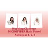 Microfiber Hair Towel-Silver