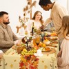 Thanksgiving Disposable Rectangle Plastic Tablecloth – 3 Pack, Fall Maple