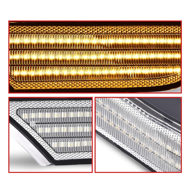 ALLGOOD LED Sequential Signal Side Marker Lights, Side Marker Switchback