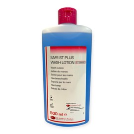 DE Healthcare Products Safe-ST Plus Wash Lotion (500 ml), Mild and Moisturising Liquid Soap, pH Skin-Friendly Hand Wash Soap, Practical Refill Soap