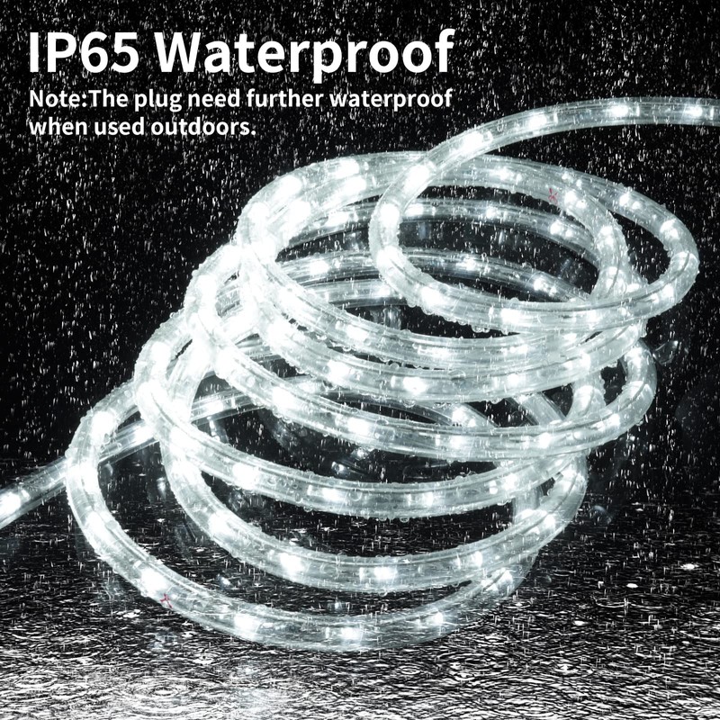 ISUERFY 12M/40ft Dimmable LED Rope Light, Cuttable Waterproof Indoor Outdoor