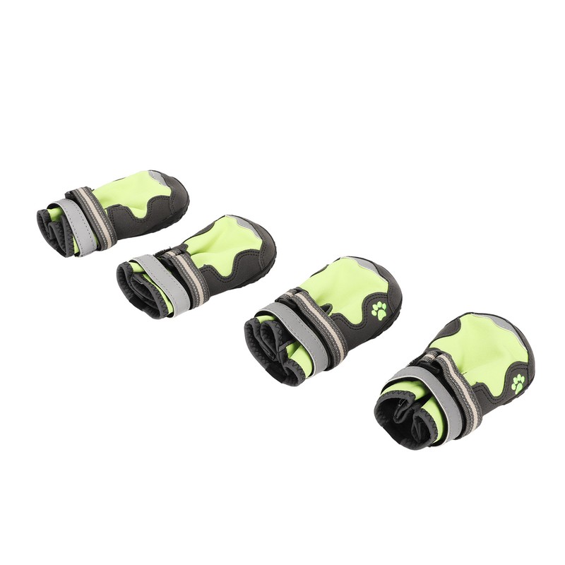 4Pcs Dog Booties Adjustable Slip Resistant Breathable Dog Boot with