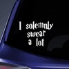 Bargain Max Decals Solemnly Swear A Lot Sticker Decal Notebook
