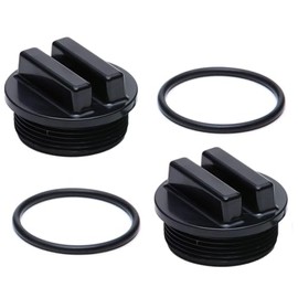 Black 1-1/2" Threaded Pool Filter Drain Plug Cap Winterizing Plug SP1022CBLK, 86202000, 190030, 27001-0022 with O-Ring for Pentair, Hayward, Sta-Rite Pool Filter Darin Plug