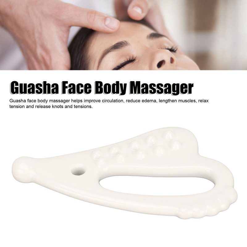 Ceramic Gua Sha Tool Massaging Lymphatic Drainage Trigger Point Guasha